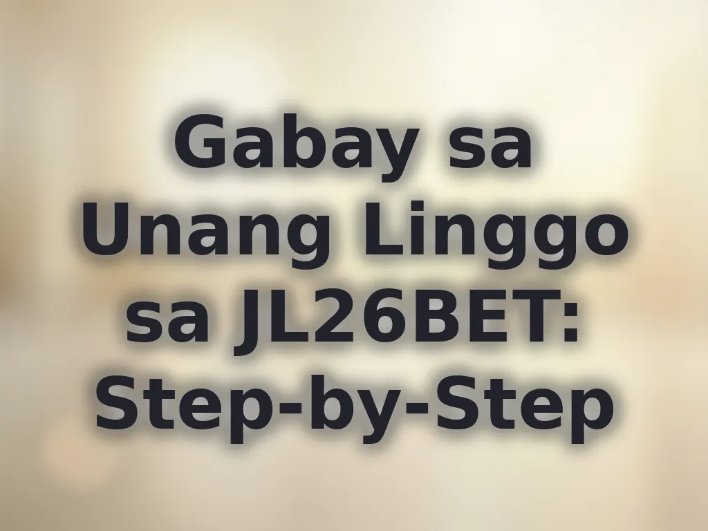 Gabay sa Unang Linggo
